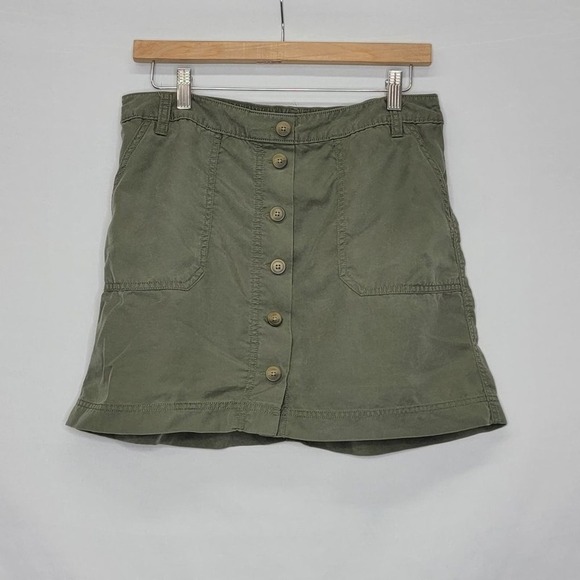 Gap Olive Green Button Down Skirt - Picture 10 of 13